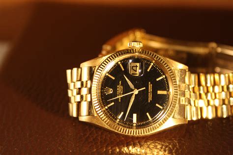 rolex 1601 black stick hands|rolex 1601 gold edition.